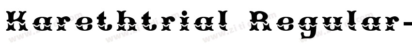 Karethtrial Regular字体转换
